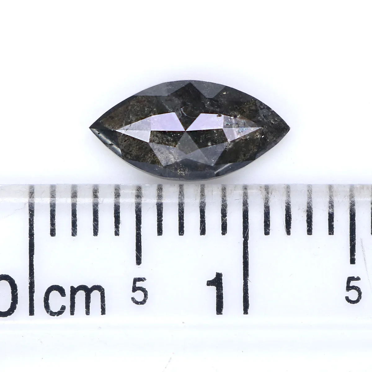 0.88 CT Natural Loose Marquise Shape Diamond Salt And Pepper Marquise Rose Cut Diamond 9.45 MM Black Grey Color Marquise Cut Dia