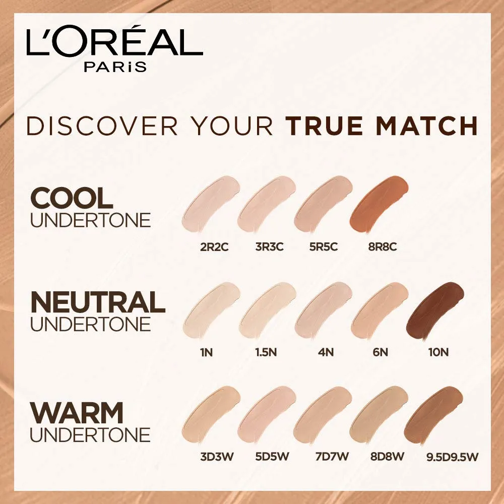 10. L'Oréal Paris True Match Foundation Deep Golden 10.D/10.W 30ml