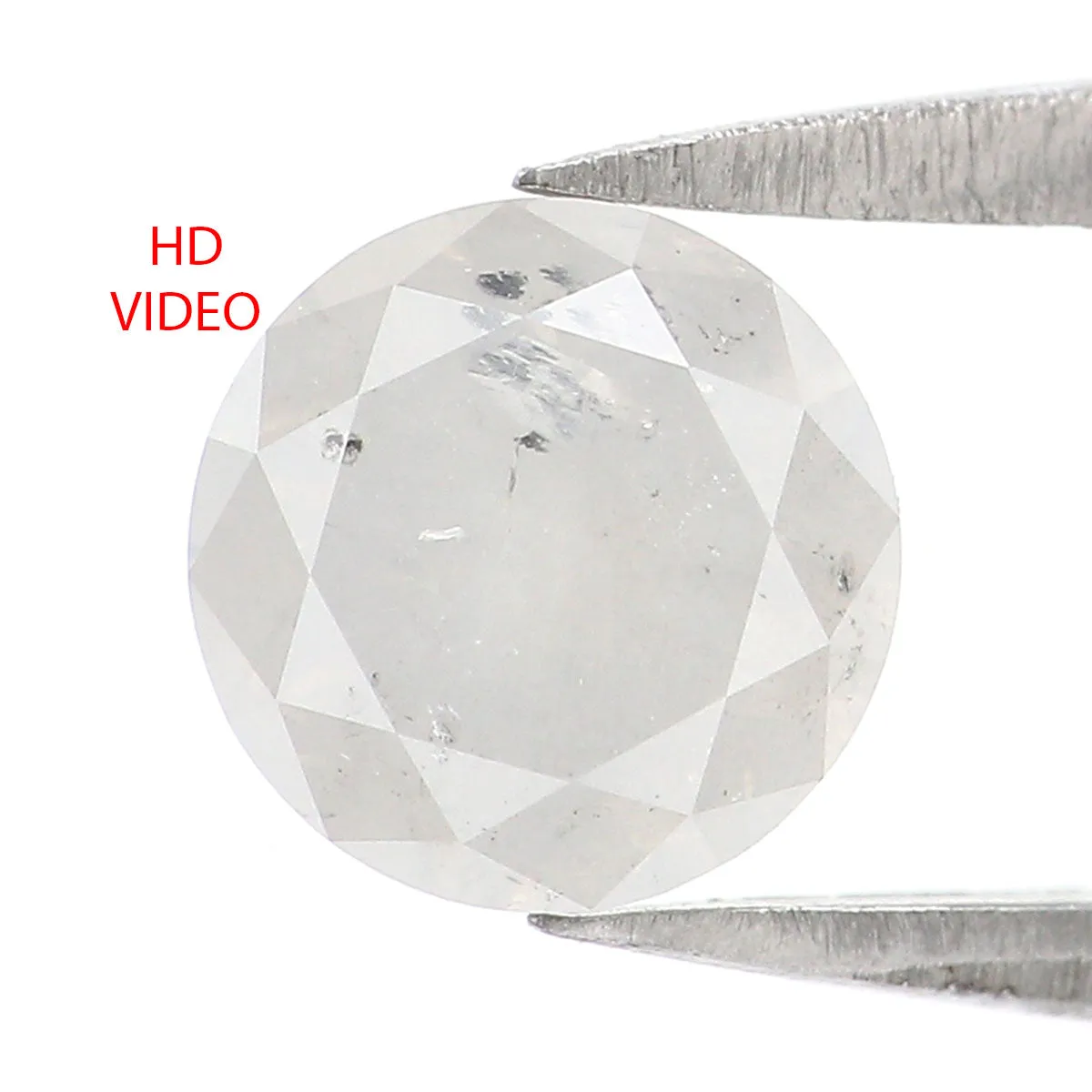 1.16 CT Natural Loose Round Shape Diamond Grey Color Round Cut Diamond 6.45 MM Natural Loose Diamond Round Brilliant Cut Diamond