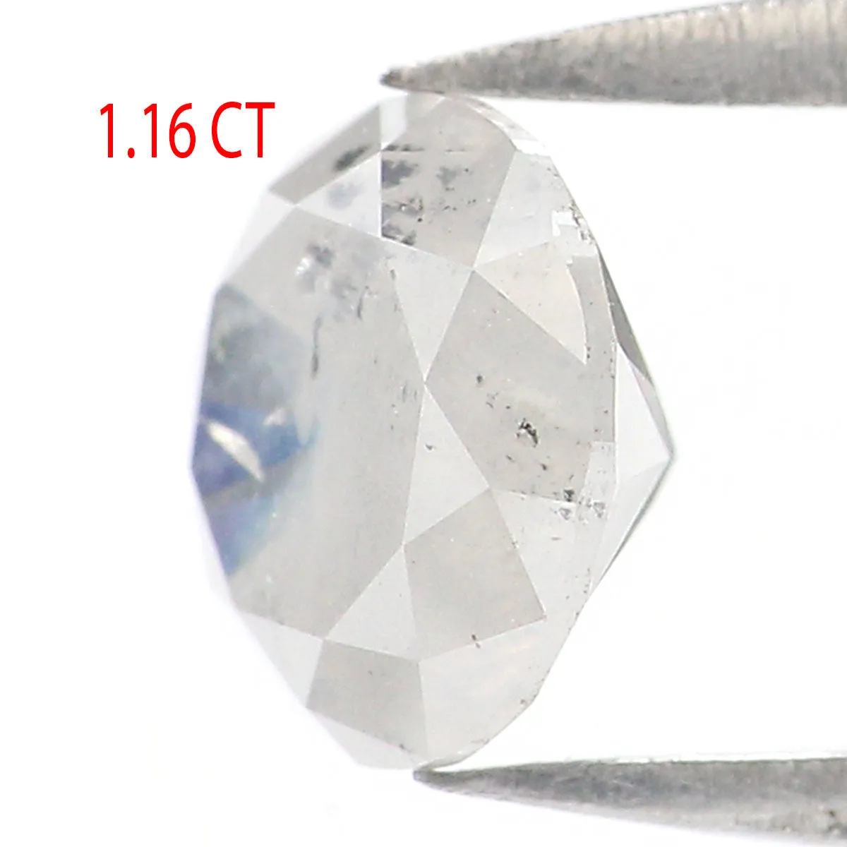 1.16 CT Natural Loose Round Shape Diamond Grey Color Round Cut Diamond 6.45 MM Natural Loose Diamond Round Brilliant Cut Diamond