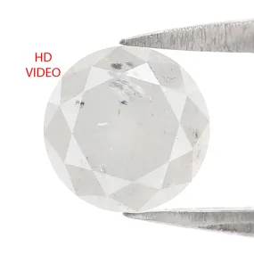 1.16 CT Natural Loose Round Shape Diamond Grey Color Round Cut Diamond 6.45 MM Natural Loose Diamond Round Brilliant Cut Diamond