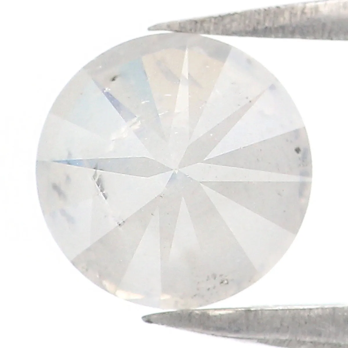 1.16 CT Natural Loose Round Shape Diamond Grey Color Round Cut Diamond 6.45 MM Natural Loose Diamond Round Brilliant Cut Diamond