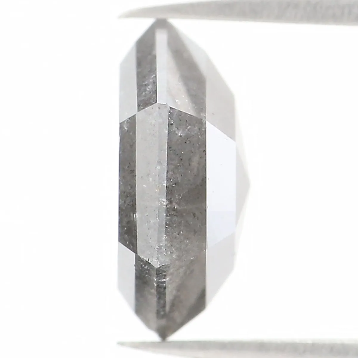 2.28 CT Natural Loose Hexagon Shape Diamond Grey Color Hexagon Cut Diamond 9.10 MM Natural Loose Hexagon Shape Rose Cut Diamond 