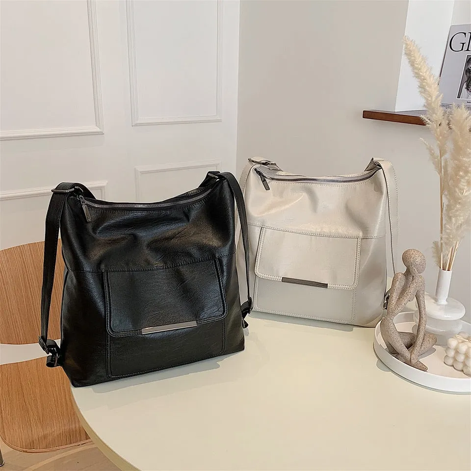 3 In 1 Luxury Designer Soft Synthetic Leather Tote Hand Bags for Women