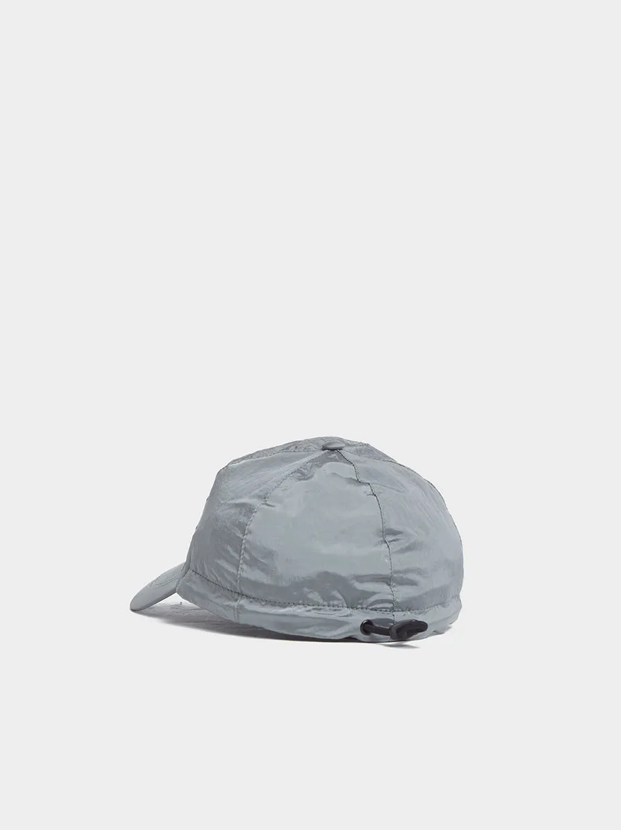 6 Panel Nylon Metal Cap, Aqua