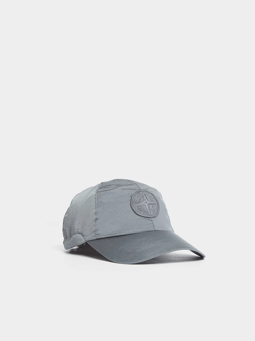 6 Panel Nylon Metal Cap, Aqua