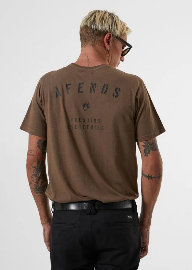 Afends Men's Standard Issue Standard Fit Tee Kangaroo M191009