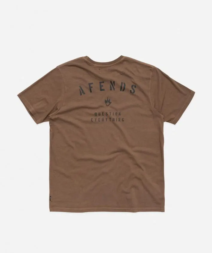 Afends Men's Standard Issue Standard Fit Tee Kangaroo M191009