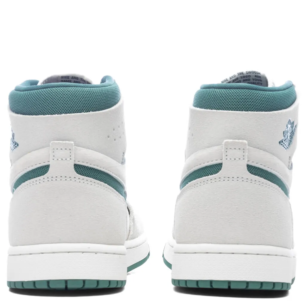 Air Jordan 1 Zoom CMFT 2 - Summit White/Biocoastal/Oxidized Green