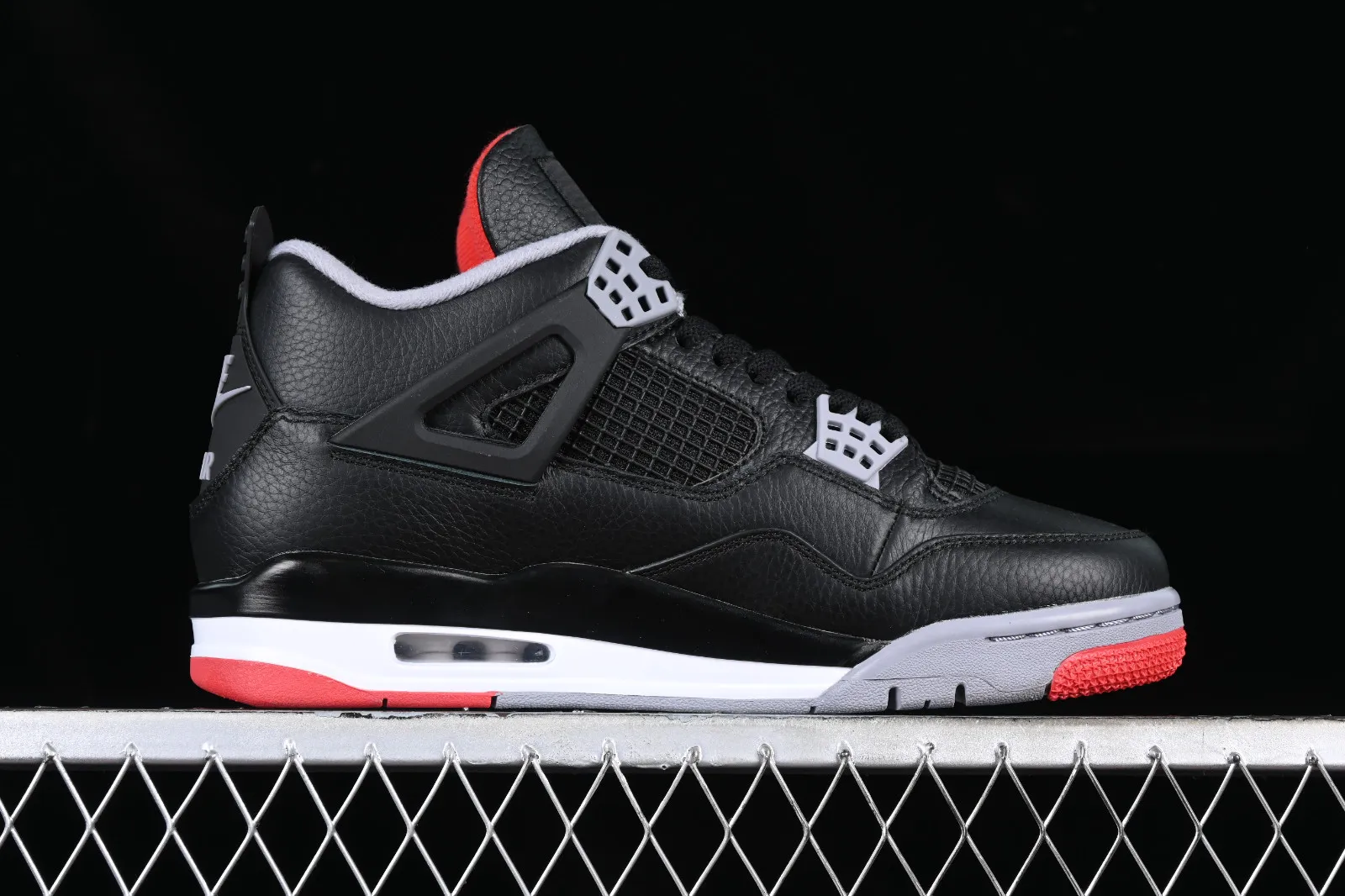 Air Jordan 4 Bred Reimagined Black Fire Red Cement Grey Summit White FV5029-006