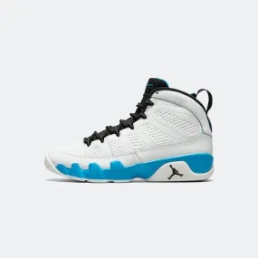 Air Jordan 9 Retro - Summit White/Black-Dk Powder Blue