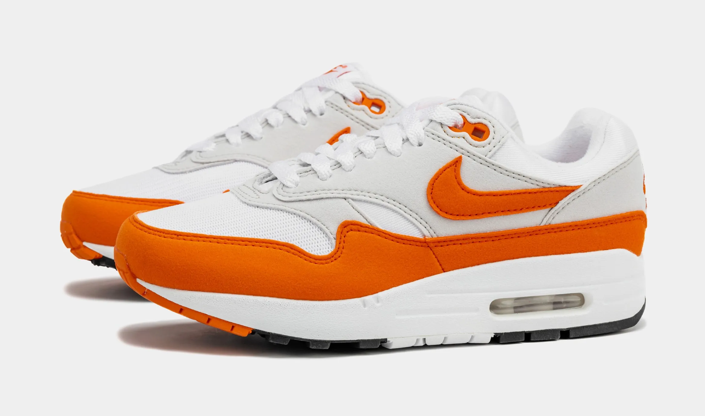 Air Max 1 '87 Safety Orange Womens Lifestyle Shoes (Orange/Grey)