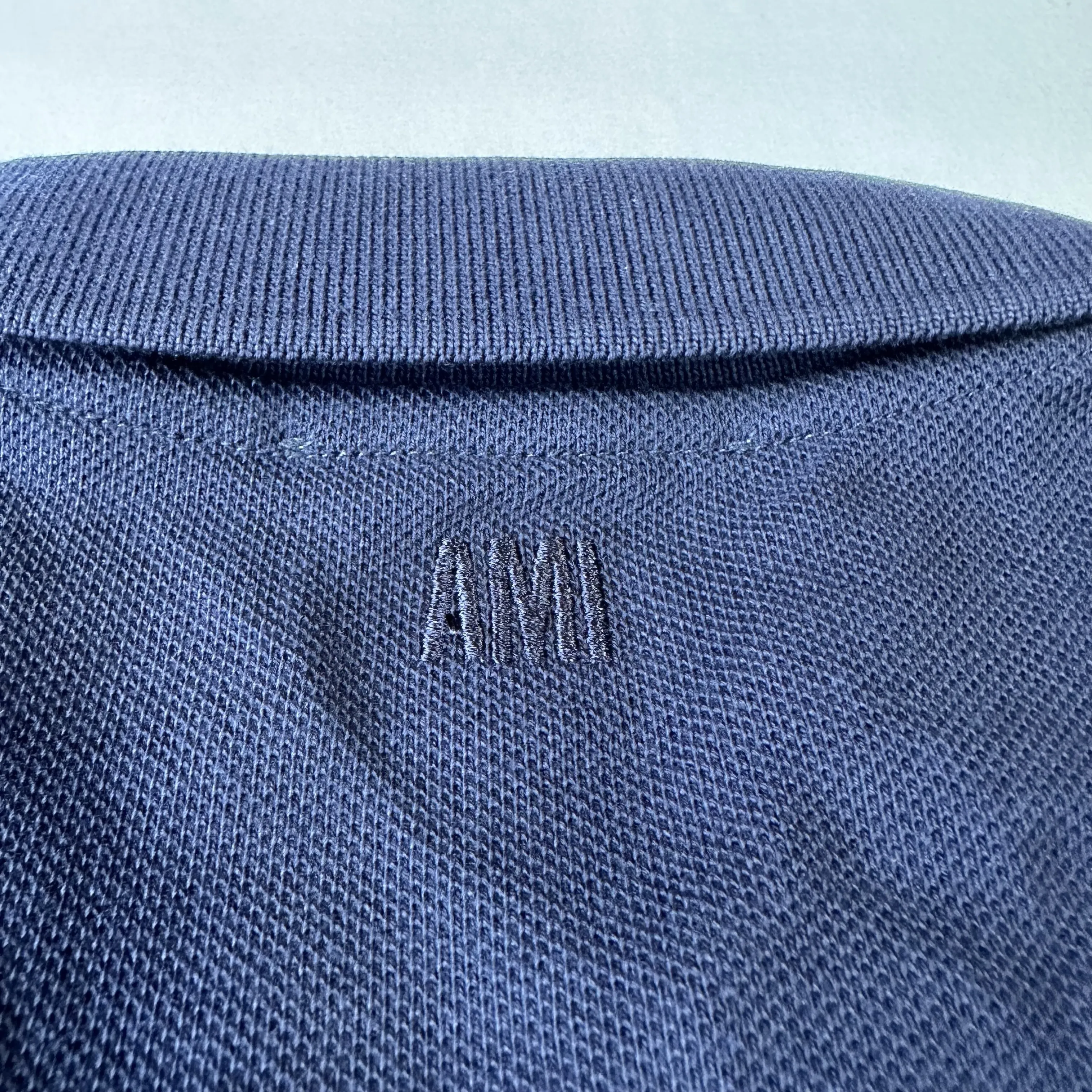 AMI PARIS  |Unisex Plain Cotton Short Sleeves Logo Designers Polos