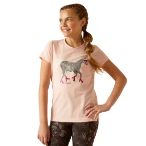 Ariat Girls Blushing Rose Roller Pony Tee