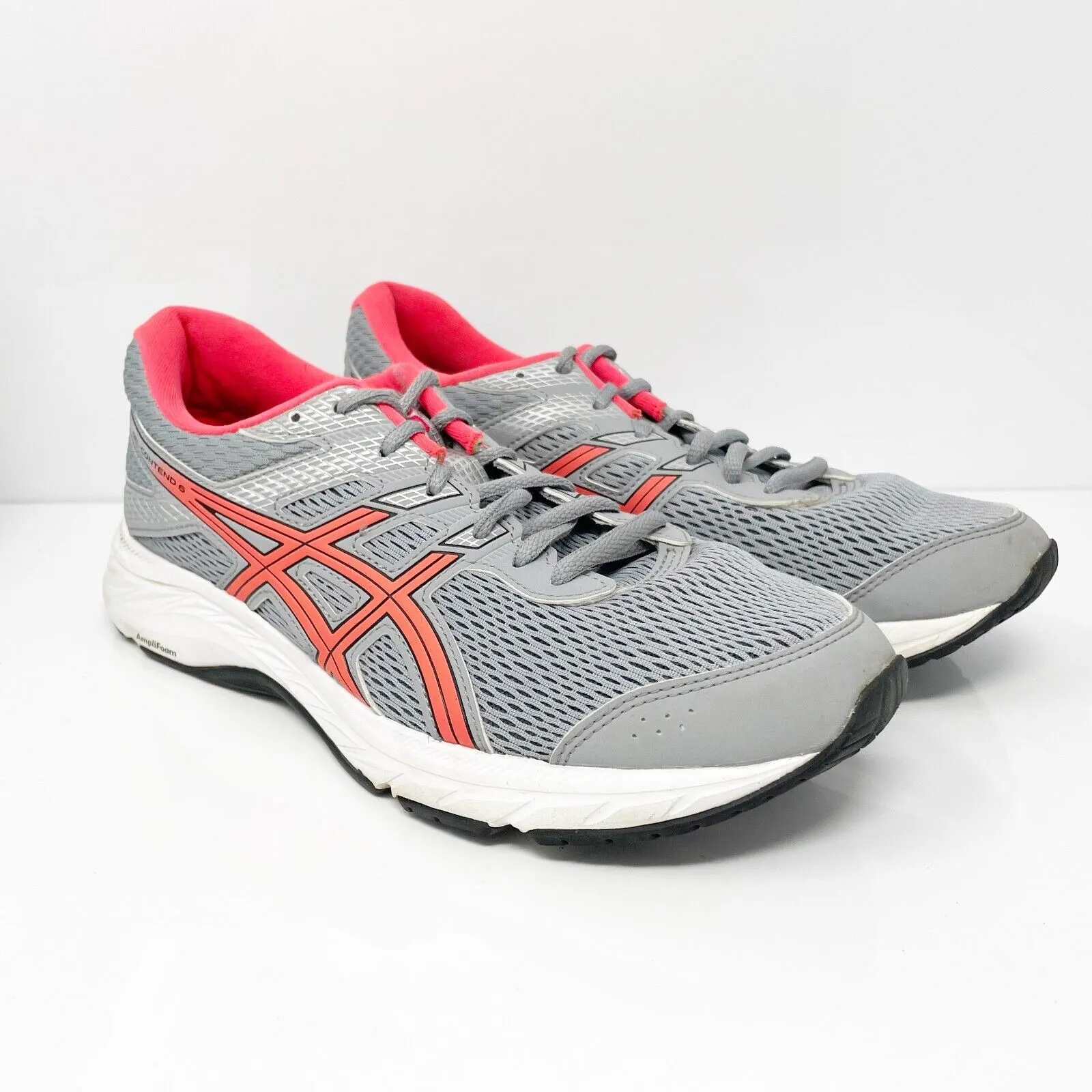 Asics Womens Gel Contend 6 1012A570 Gray Running Shoes Sneakers Size 9.5