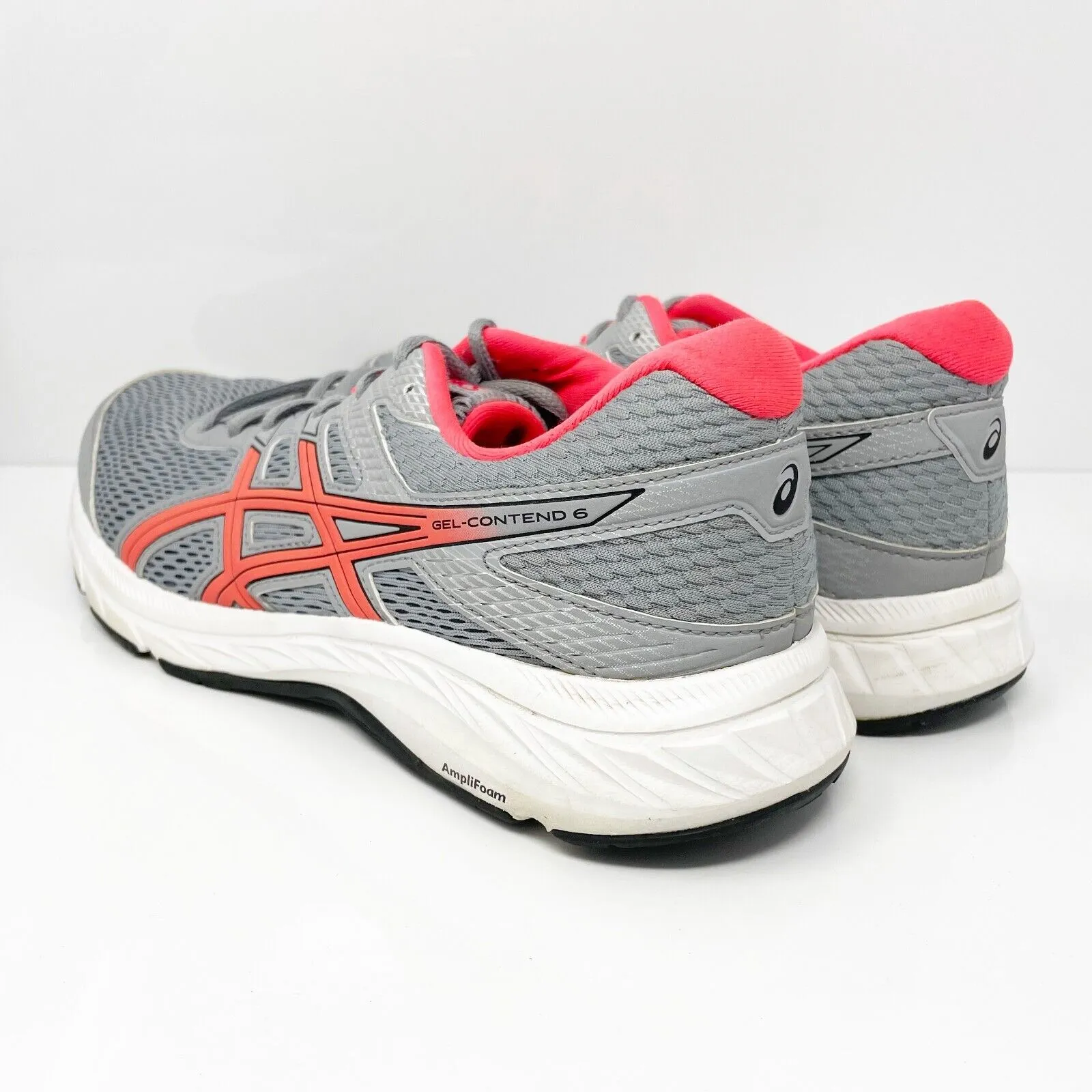 Asics Womens Gel Contend 6 1012A570 Gray Running Shoes Sneakers Size 9.5