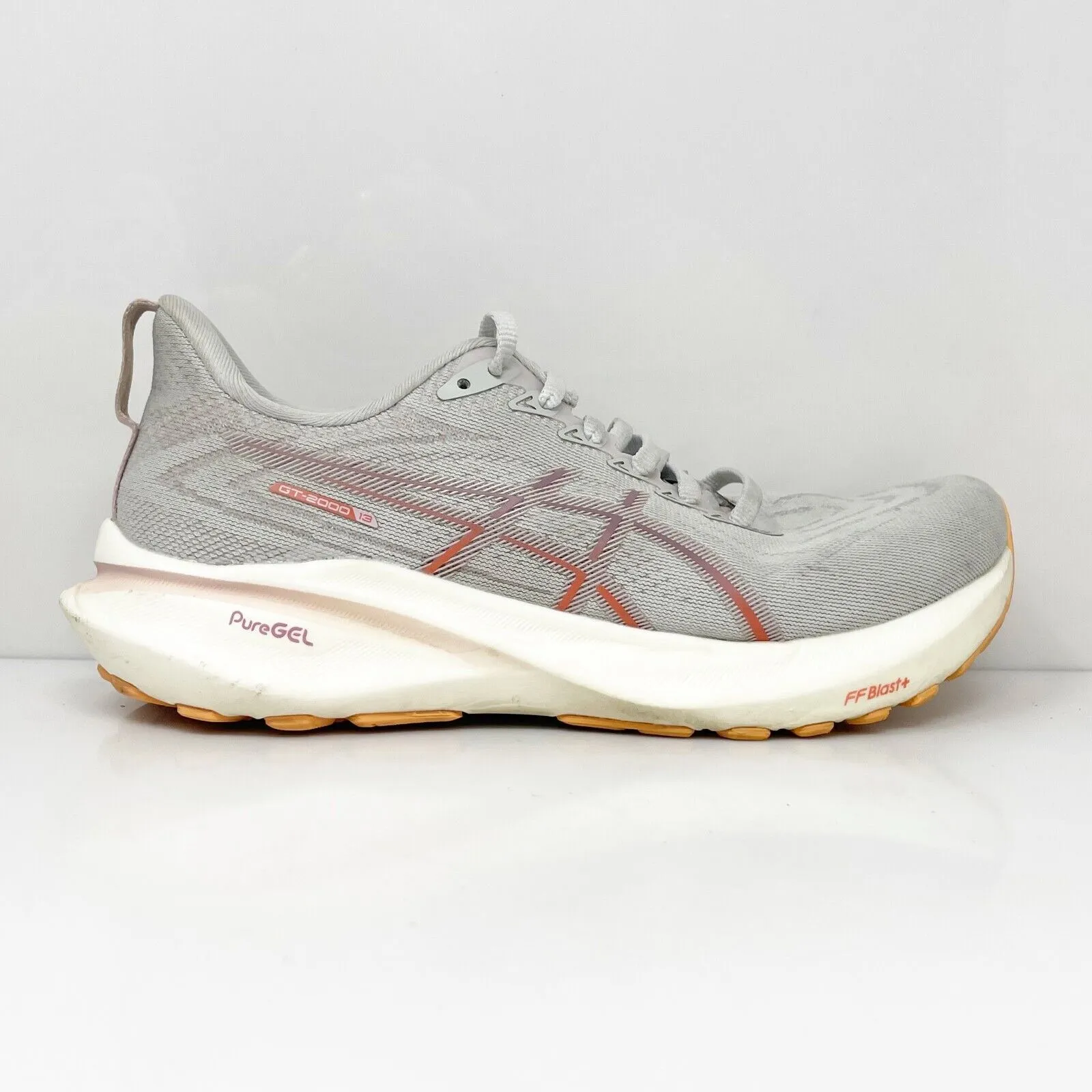 Asics Womens GT 2000 13 1012B666 Gray Running Shoes Sneakers Size 6.5