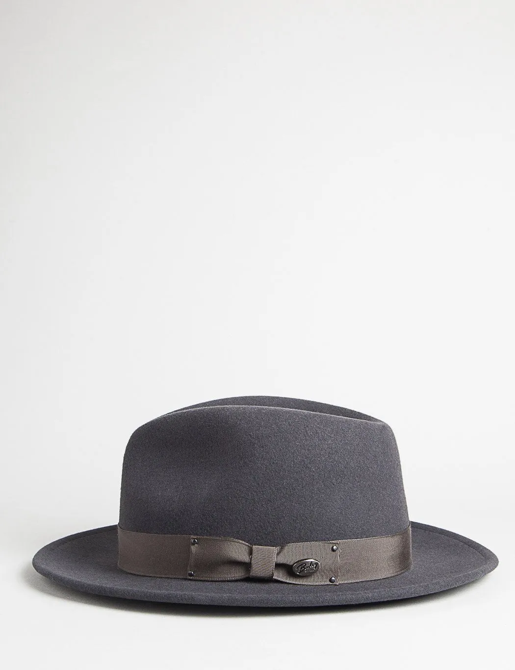 Bailey Curtis Widebrim Fedora Hat - Grey