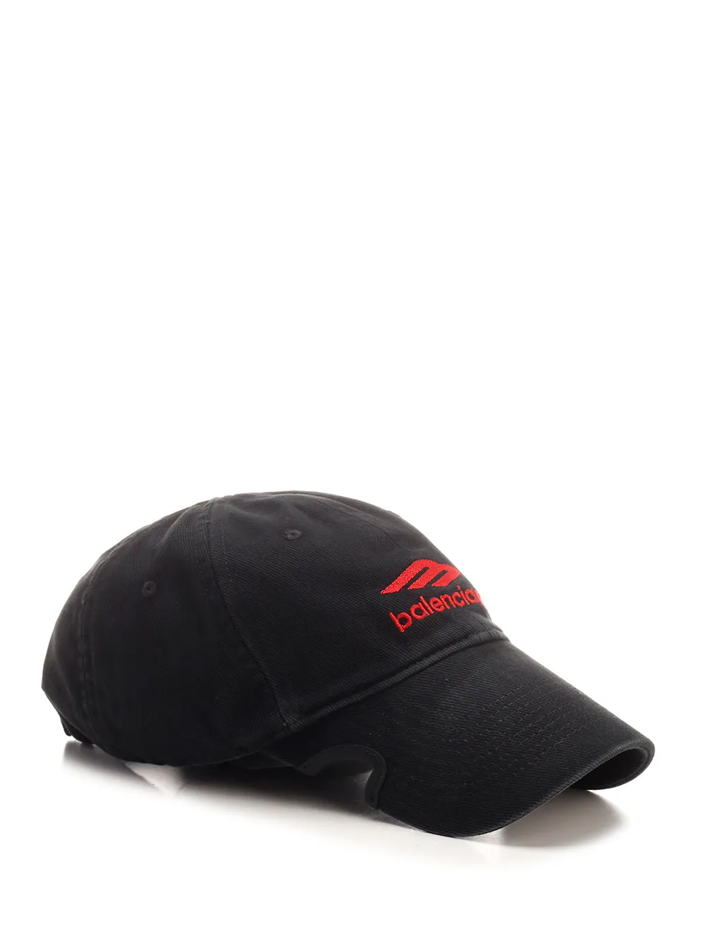 Balenciaga Logo Embroidered Cut-Out Baseball Cap