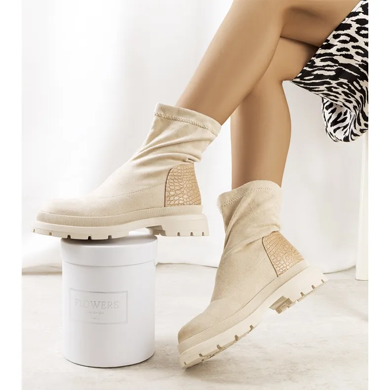 Beige Markha boots