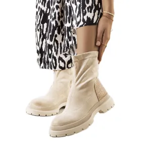 Beige Markha boots