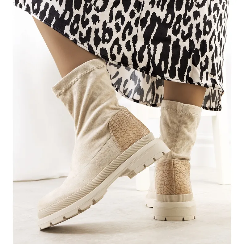 Beige Markha boots