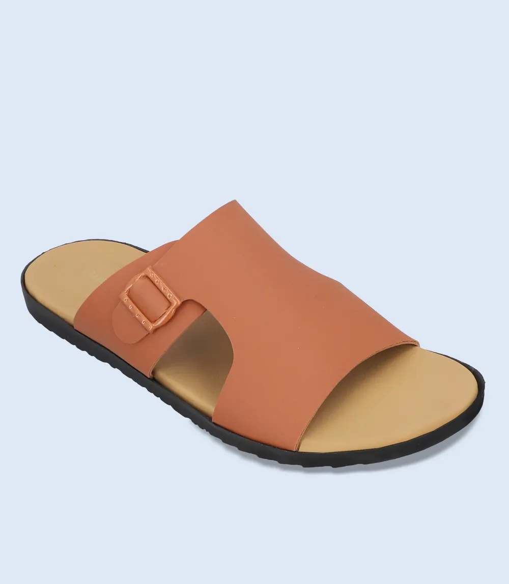 BM5619-TAN-Men Casual Slipper