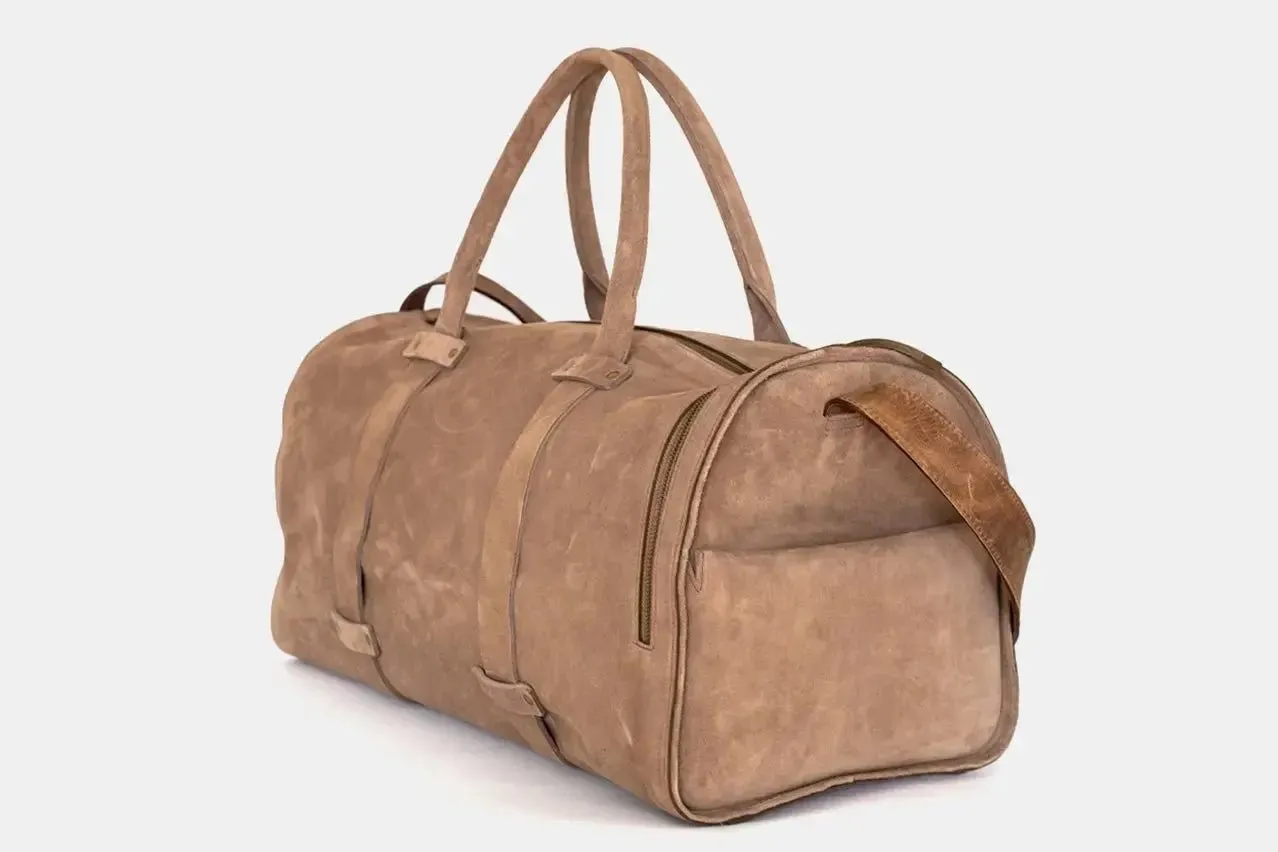 Bolso de Cuero - Wiken Suede Taupe