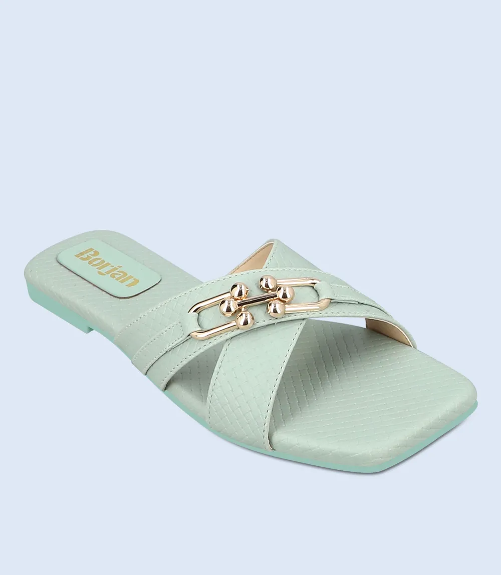 BW9323-MINT-Women Casual Slipper