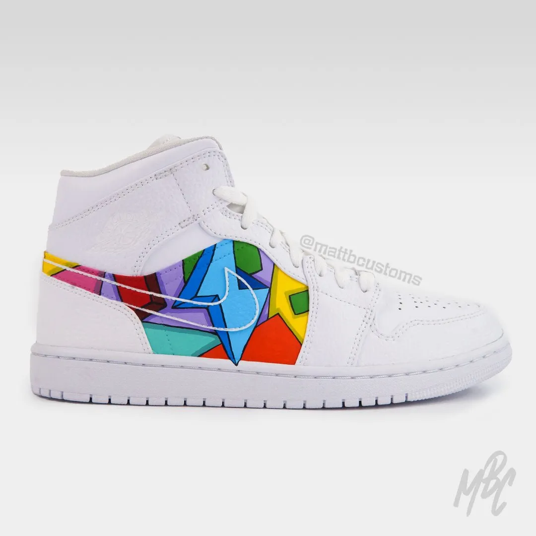 Cartoon Freestyle - Jordan 1 Mid | UK 7.5