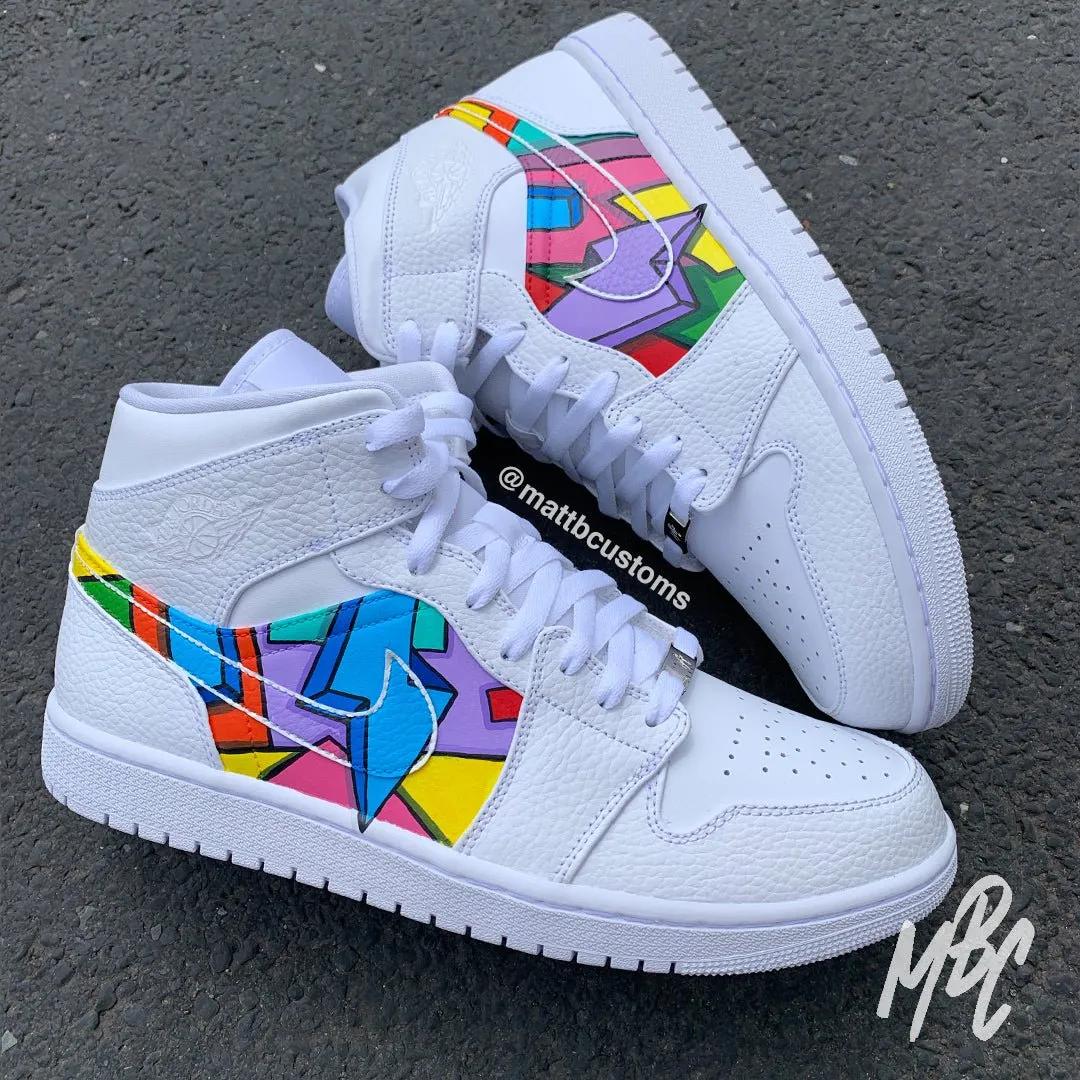 Cartoon Freestyle - Jordan 1 Mid | UK 7.5