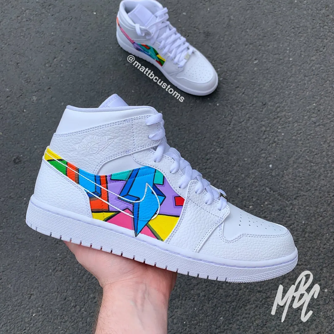 Cartoon Freestyle - Jordan 1 Mid | UK 7.5