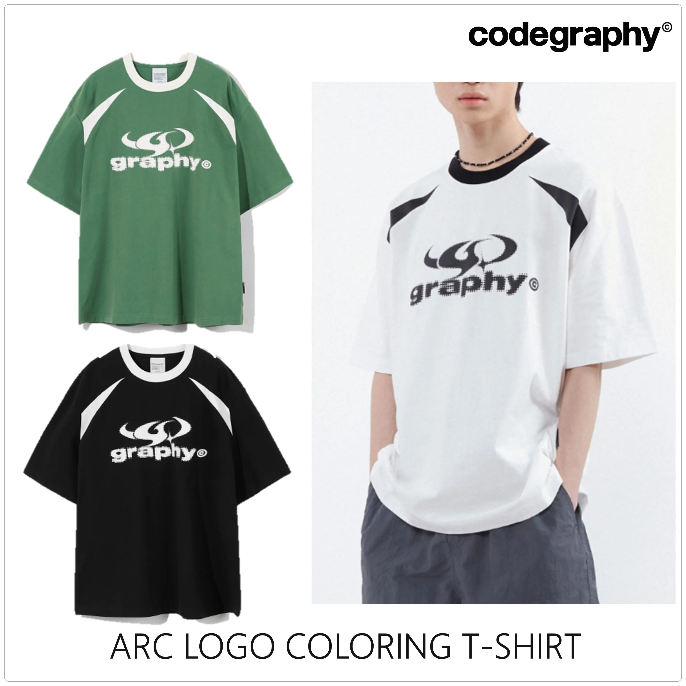 Code graphy  |Unisex Plain Cotton Logo T-Shirts