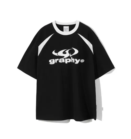 Code graphy  |Unisex Plain Cotton Logo T-Shirts