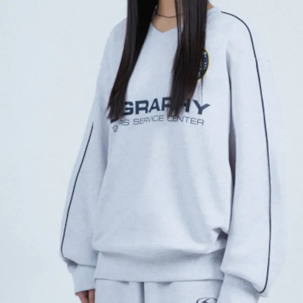 Code graphy  |Unisex Street Style Logo Sweatshirts