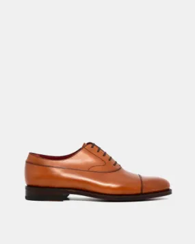 Cognac Calf Balmoral Oxford Shoe