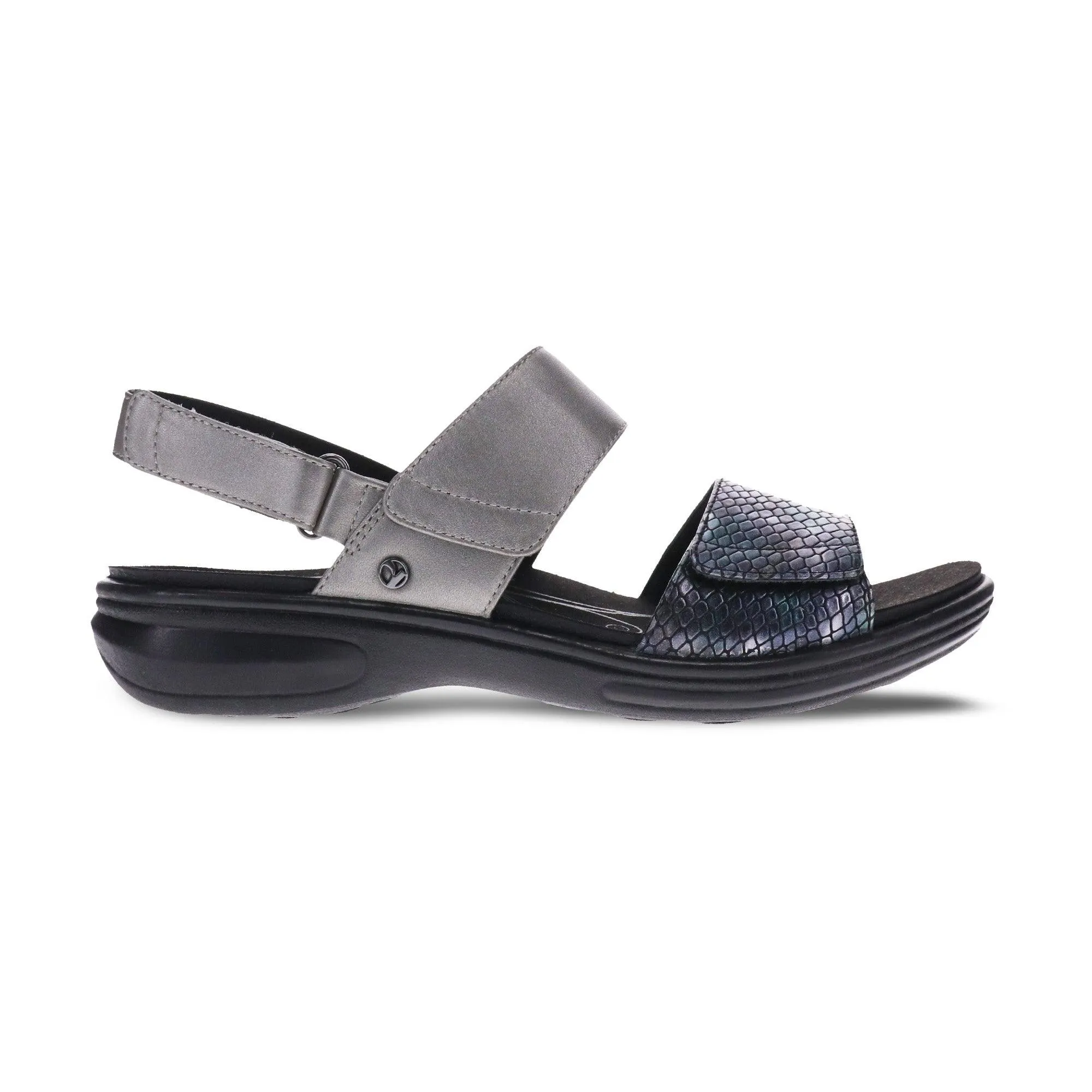  Como Adjustable Back-Strap Sandal in Slate Leather  