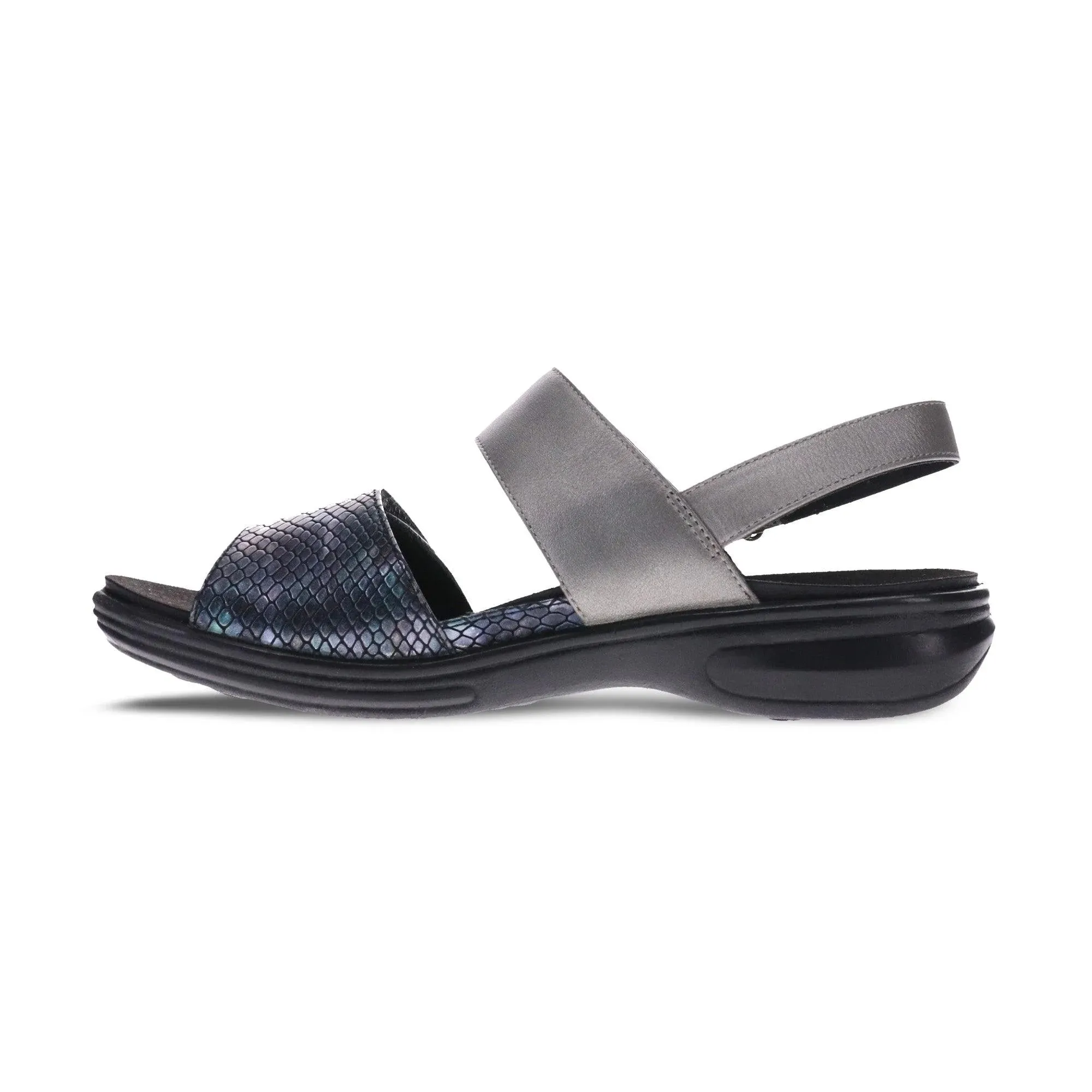  Como Adjustable Back-Strap Sandal in Slate Leather  