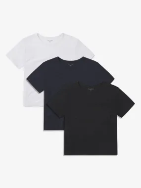 Cropped Fitted Crew Marcy Tee 3-Pack