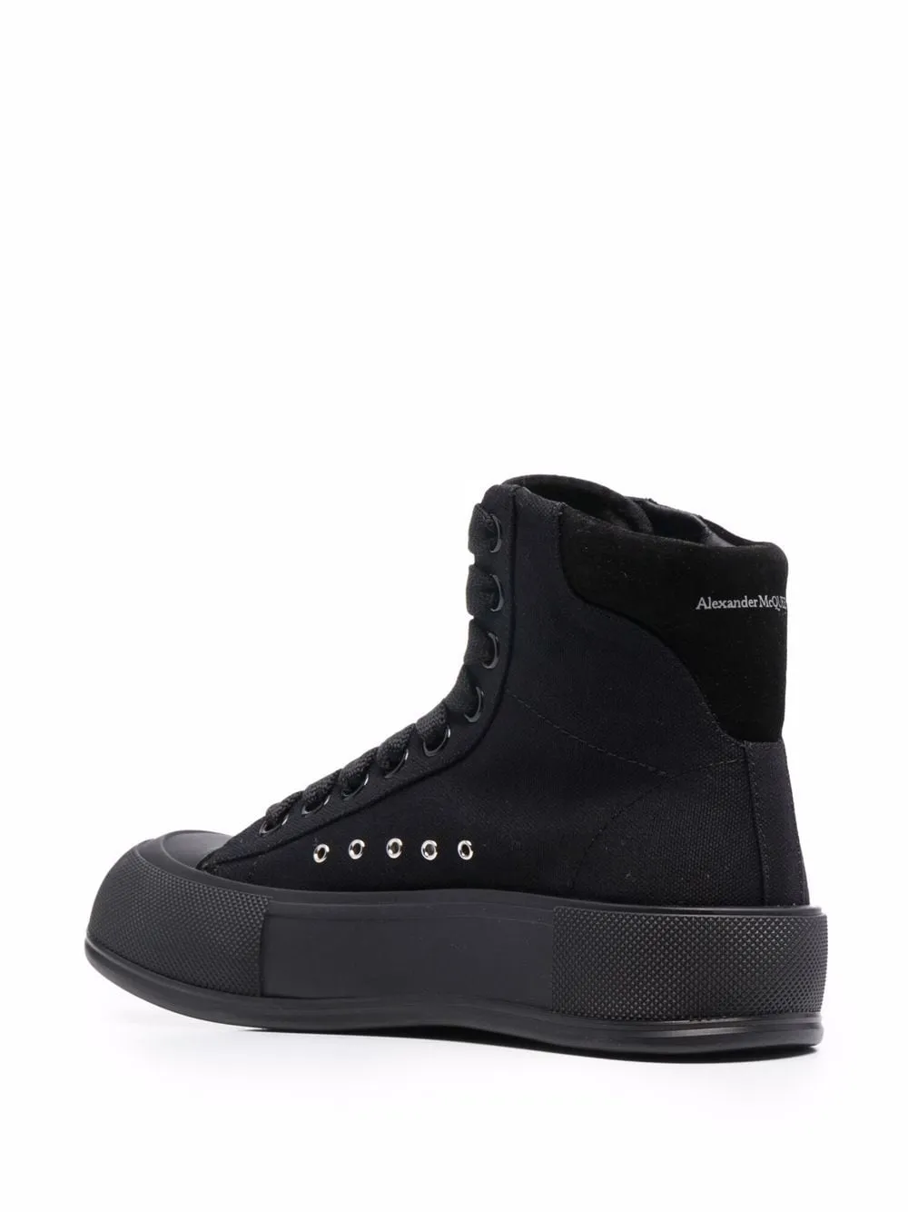 Deck Plimsoll High Top, Black