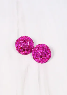 Disco Fever Earring FUCHSIA