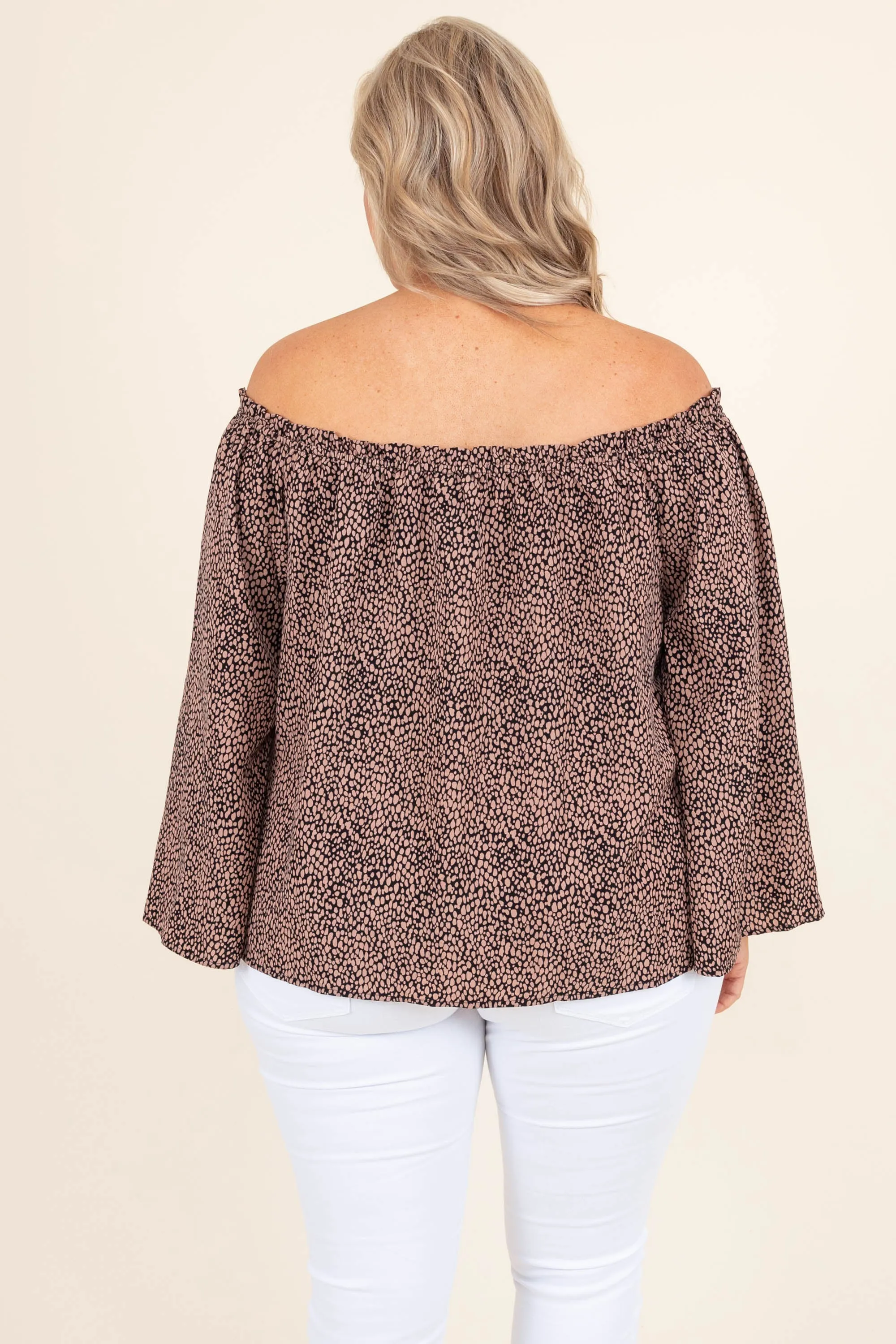 Downtown Dreams Top, Brown