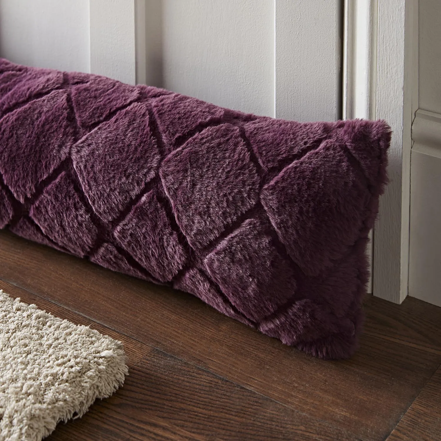 Draught Excluder 90cm x 20cm - Plum