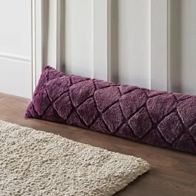 Draught Excluder 90cm x 20cm - Plum