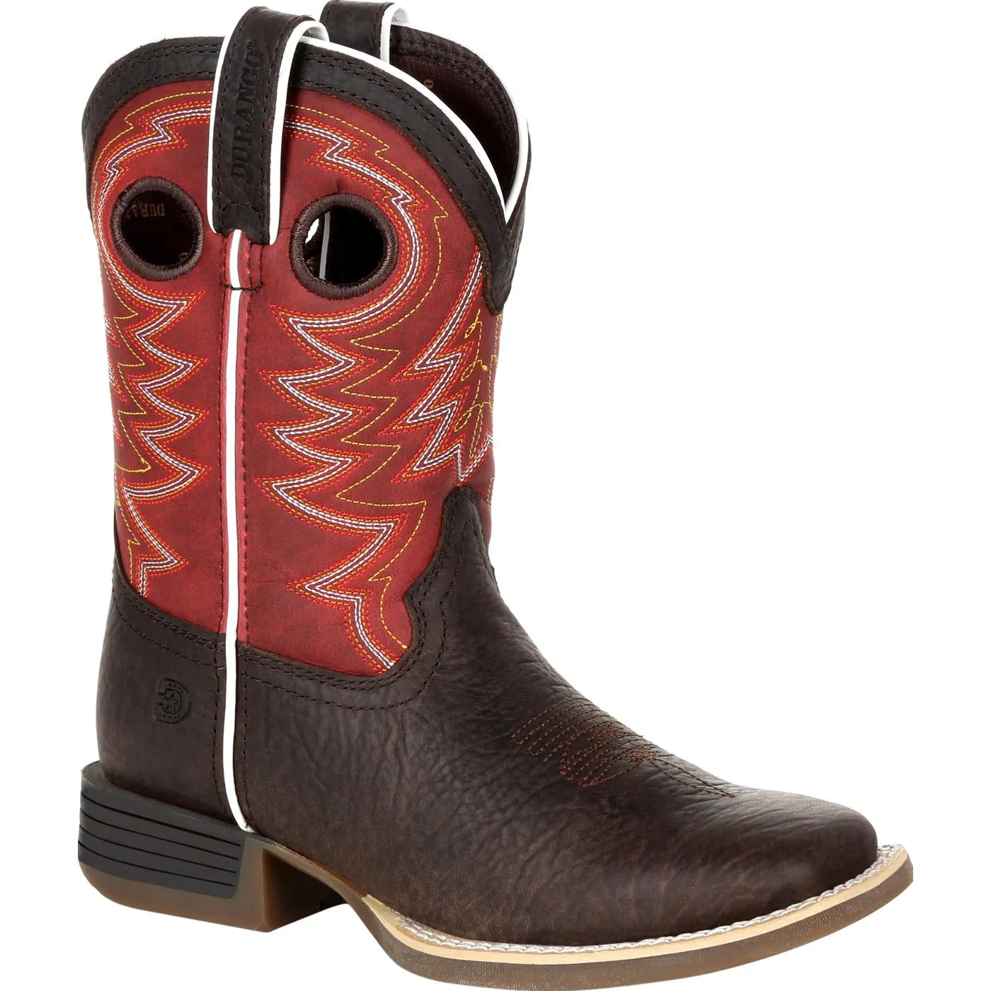 Durango® Lil' Rebel Pro™ Big Kid's Red Western Boot