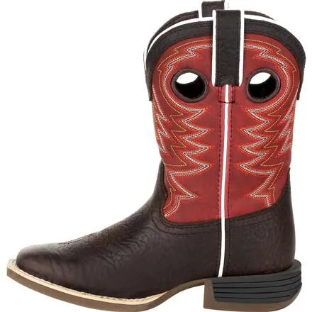 Durango® Lil' Rebel Pro™ Big Kid's Red Western Boot