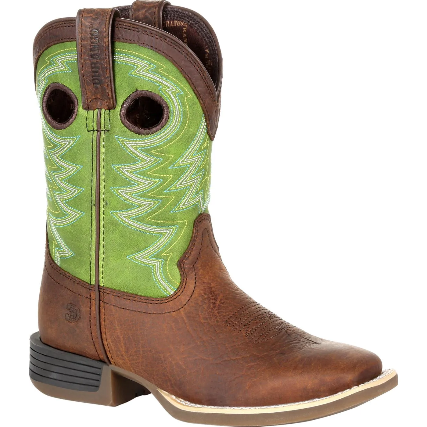 Durango® Lil' Rebel Pro™ Little Kid's Lime Western Boot