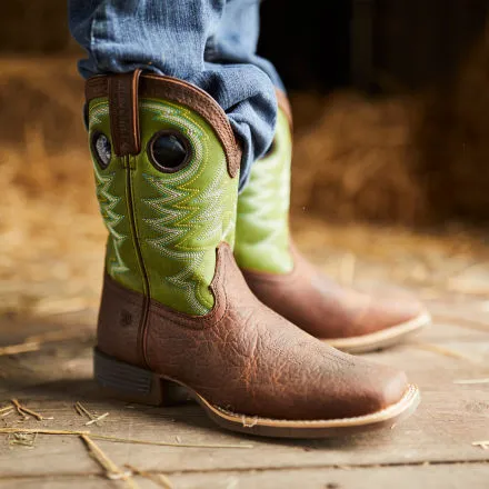 Durango® Lil' Rebel Pro™ Little Kid's Lime Western Boot