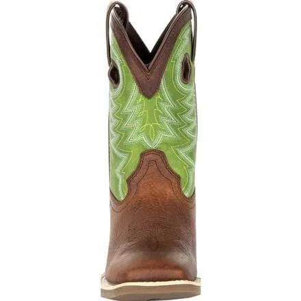 Durango® Lil' Rebel Pro™ Little Kid's Lime Western Boot