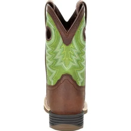 Durango® Lil' Rebel Pro™ Little Kid's Lime Western Boot